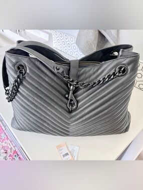 Rebecca Minkoff Large Edie Tote with Black Chain